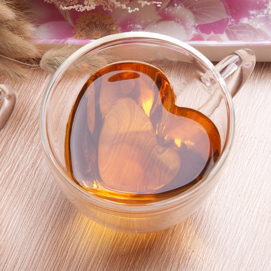 LOVE ME LOVING YOU double-walled glass tea/coffee cup.