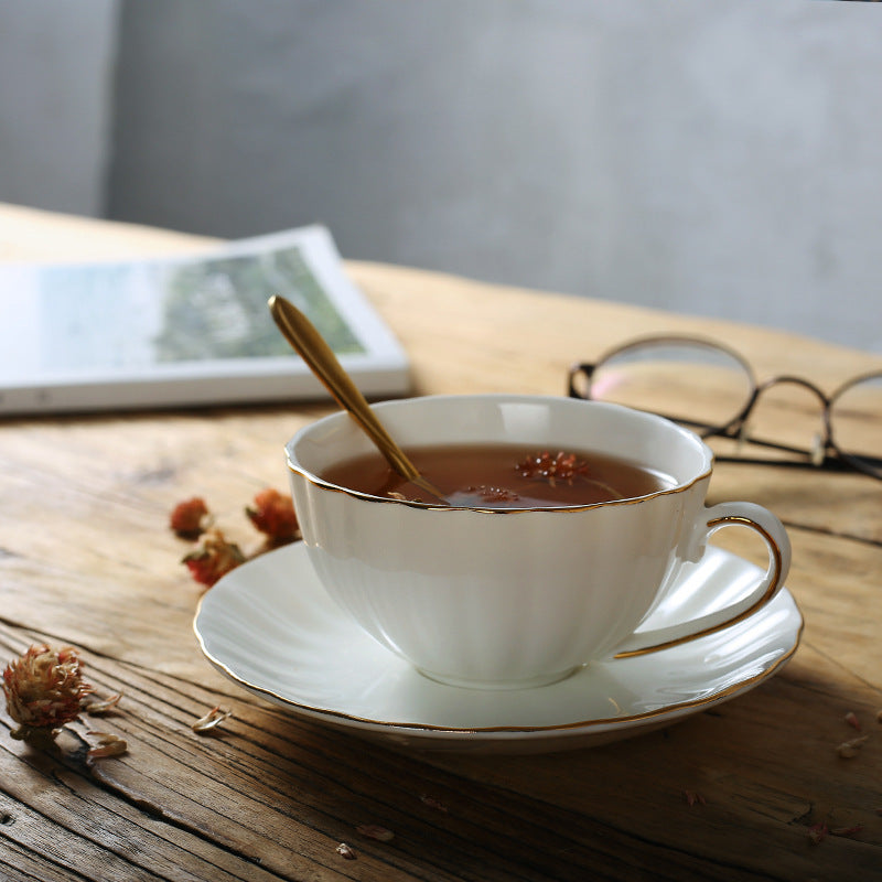 SIMPLICI-TEA AT ITS FINEST English afternoon tea/coffee cup and saucer set.