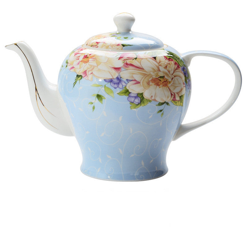 ENGLISH BREAKFAST SIMPLICI-TEA extended ceramic classy teapot.