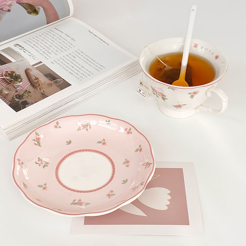 ROSE THE RABBIT tea cup and saucer set is what tea party dreams are made of.